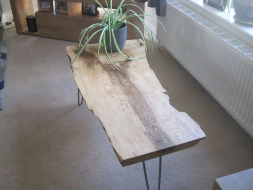 Hand made/Live edge/solid oak/responsibly sourced/coffee table/occasional table/british oak/ash/olive//hairpin leg table