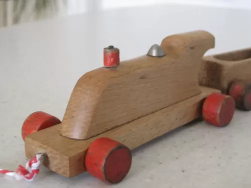 Victorian wooden toy train