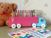 Childrens Wax Crayon Truck
